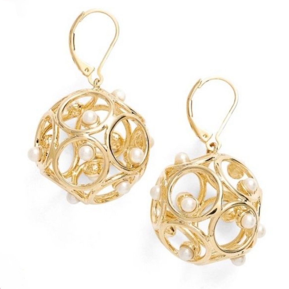 Kate Spade ♠️ Pearl Ball Drop Earrings